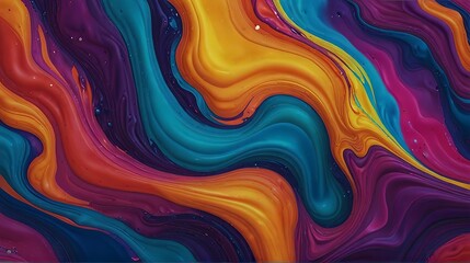 Fototapeta premium Abstract Multicolor Fluid Background. Made with Generative AI Technology