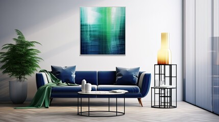 room blurred interior design poster