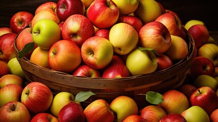 freshly clipping apple fruit