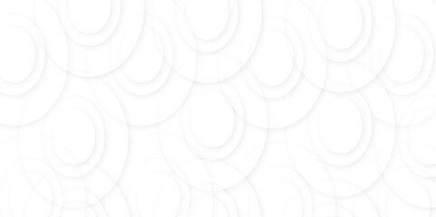Abstract white lines and circle background and white Background with Wavy Shape. Modern and geometric design Can be used in cover design, book design,