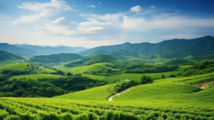 hills japan grape background