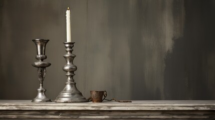 curves tarnished silver