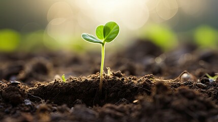 Fototapeta premium fresh clover sprouts