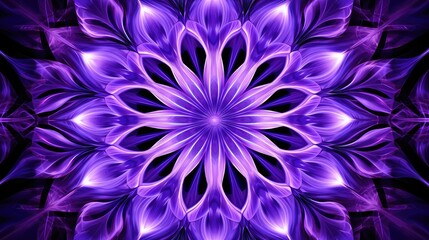 Obraz premium symmetrical purple patterns