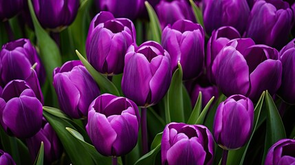 Fototapeta premium vibrant purple tulip background