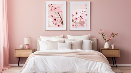 cozy pink walls