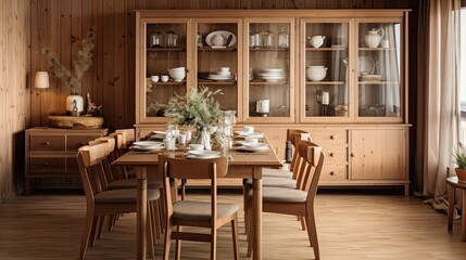 natural wood interior