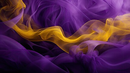 vibrant purple and gold smoke