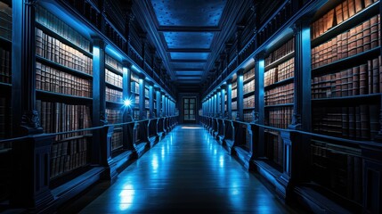 Fototapeta premium secrets dark library