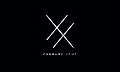 XX, XX Abstract Letters Logo Monogram