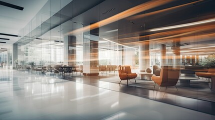Obraz premium space blurred commercial interior design