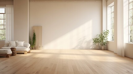 Fototapeta premium lighting blurred studio interior