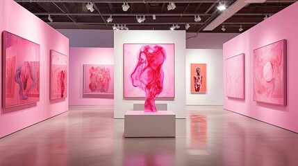 gallery pink presentation