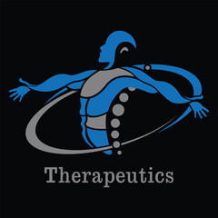 therapy logo design icon illustration