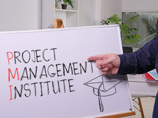 PMI project management institute is shown using the text