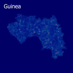 guinea map with blue bg