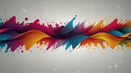 Modern Abstract Background with Colorful Lines. Made with Generative AI Technology