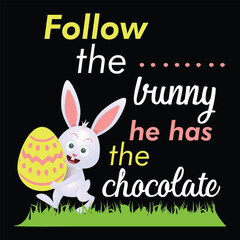 easter bunny design icon vector