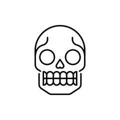Skull vector icon