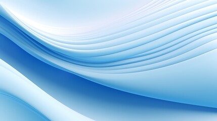 Abstract blue color wave curl strip paper long horizontal background,