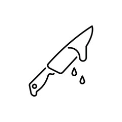 Knife vector icon