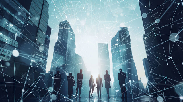 Equipe entreprise corporate technologie bureaux