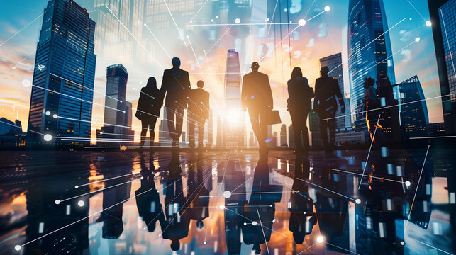 Equipe entreprise corporate technologie bureaux