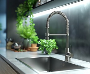 Pull Down Kitchen Faucet Stainless 304 Modern kitchen