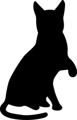 Cat silhouette. Vector illustration