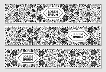 Luxury Christmas frame, abstract sketch winter floral design templates for xmas products. Geometric monochrome square, holly silver backgrounds with fir tree. Use for package, branding, decoration,