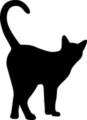 Cat silhouette. Vector illustration