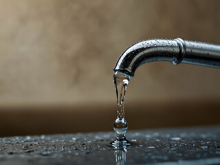 water flowing from the tap