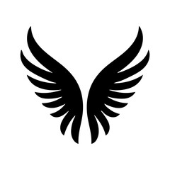 Obraz premium angel feather wings simple design Vector illustration