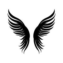 Obraz premium angel feather wings simple design Vector illustration