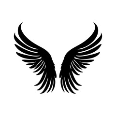 angel feather wings simple design Vector illustration