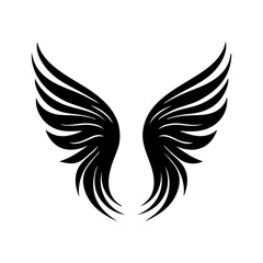 Obraz premium angel feather wings simple design Vector illustration