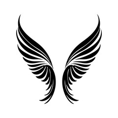 Obraz premium angel feather wings simple design Vector illustration