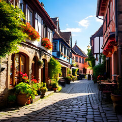 Fototapeta premium street in town