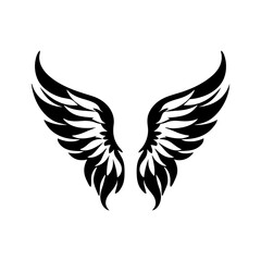Obraz premium angel feather wings simple design Vector illustration