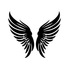 Obraz premium angel feather wings simple design Vector illustration