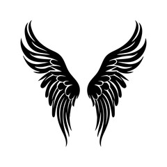 Obraz premium angel feather wings simple design Vector illustration