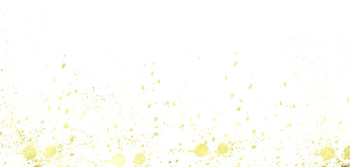 abstract golden background on a transparent background. Gold splatter, luxury golden texture