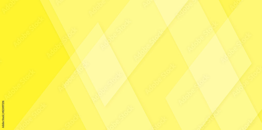 Poster abstract geometric background with yellow gradient color. graphic illustration of digital technology