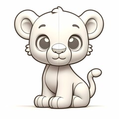 Lion cub outside the lines 3D