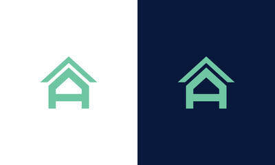 monogram a home initial logo for building hotel mortgage resort villa 