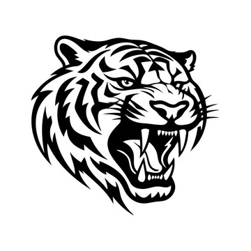 tiger head vector