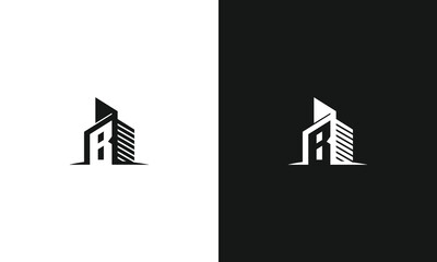 Letter B home building logo for construction hotel resort apartment 