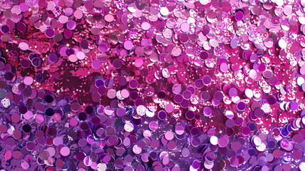 Pink purple and violet lilac glistening sequins. Sequi