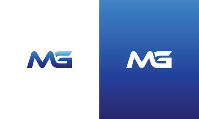 Monogram m g mg gm minimal logo for gym sport technology coaching