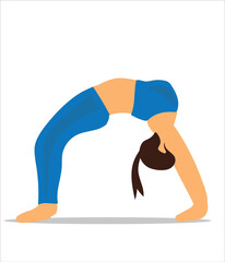 Yoga poses vector illustration. Yoga poses vector set. Hand drawing yoga pose icons	